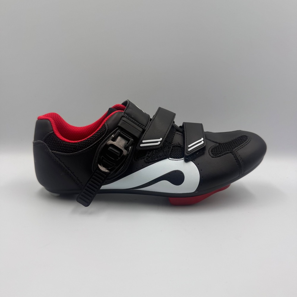 Peloton Cycling Shoes Black Red Size 40 with Delta Cleats PL-SH-B-40 Indoor Bik